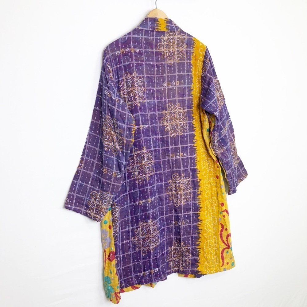 She’s 1 Oak She’s one of a kind multicolored open closure reversible kimono - Picture 10 of 13